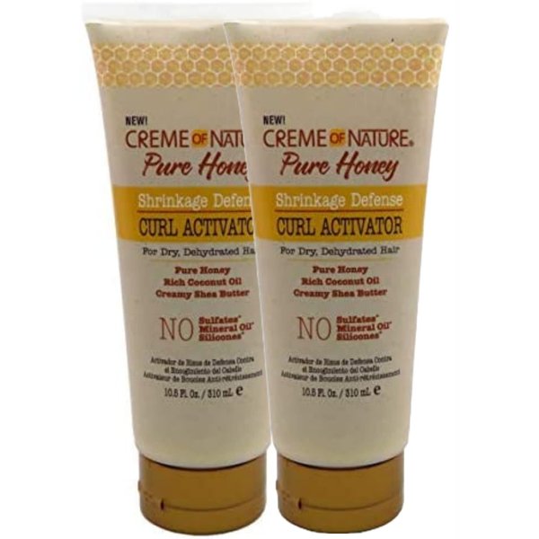 Creme Of Nature Pure Honey Curl Activator 10.5 Ounce Tube (310ml) (2 Pack)