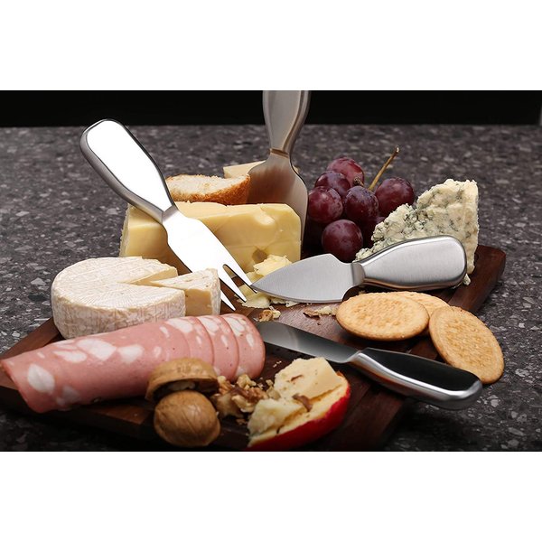 Clarmonde Premium Stainless Steel Cheese Tool Set - 6 Piece Cheese Knife Set - Cut, Spread All Your Favorite Cheeses