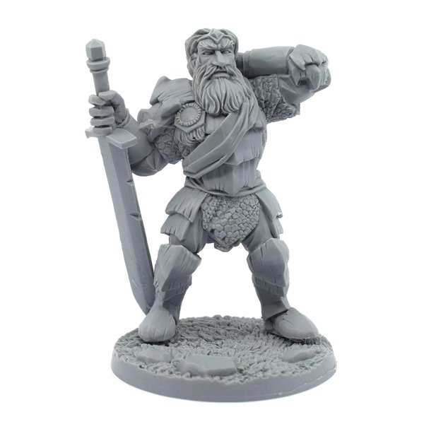 Stonehaven Miniatures Storm Giant Miniature Figure, 100% Urethane Resin - 92mm Tall - (for 28mm Scale Table Top War Games) - Made in USA