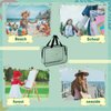 6 Pcs Toy Storage Bags with Zipper - 11.8 x 8.6 x 3.9 Inch,Clear PVC Portable Handheld Zipper Toy Organizer Bags for Organizing Board Games,Building Blocks,Puzzle,and Kids Books.black 6 Pcs