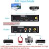HDMI ARC Audio Extractor, AMANKA Digital HDMI ARC zu SPDIF Koaxial Optical Cinch L/R Stereo Ausgang 3,5mm 192KHz DAC Converter Optical Digital Audio auf Analog für TV DVD PS4 Blu-ray USW