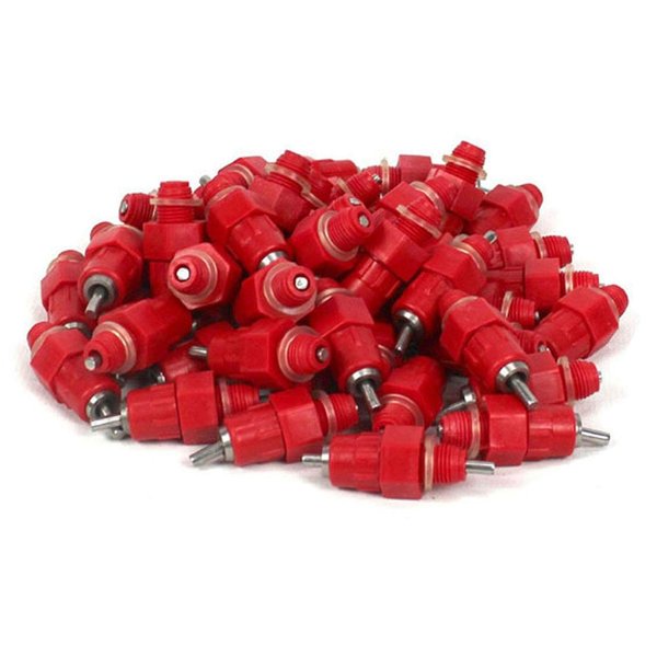 KISEER 30 Pack Automatic Chicken Waterer Poultry Water Nipple Drinker Feeders Hen Duck Screw Style