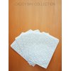 200 pcs Shimmering Silver Trellis Pattern Paper Merchandise Gift Bags Shopping Sales Tote Bags 6"x9" - Caddy Bay Collection