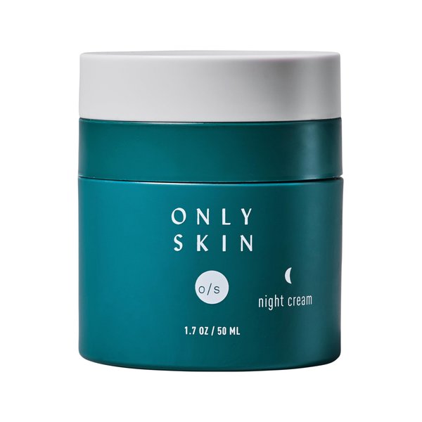 Only Skin, Face Moisturizer, Night Cream, Overnight Moisturizer (1.7 Ounce) - Anti Aging Nighttime Moisturizer, Creatine to Stimulate Collagen Production, Lactic Acid to Improve Skin Texture