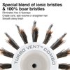 Olivia Garden Ceramic + Ion Turbo Vent Combo Hair Brush (ionic & 100% boar bristles) (Petite 2")