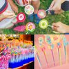Lollipop Sticks, 6 Inch Paper Cake Pop Sticks Reusable Plastic Cake Lollipop Stick for Candy Chocolate Cookie (Multicolor, 200 Pcs)