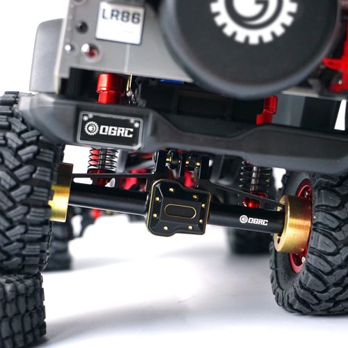 OGRC Brass Axle Differential Cover Front Rear Diff Cover Case for Traxxas TRX4M 1/18 RC Crawler Upgrade - 17.4g/2pcs