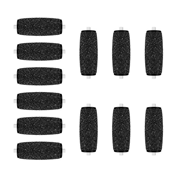 Mayting 12 Extra Coarse Replacement Roller Refill Heads Compatible with Amope Pedi Refills Electronic Perfect Foot File