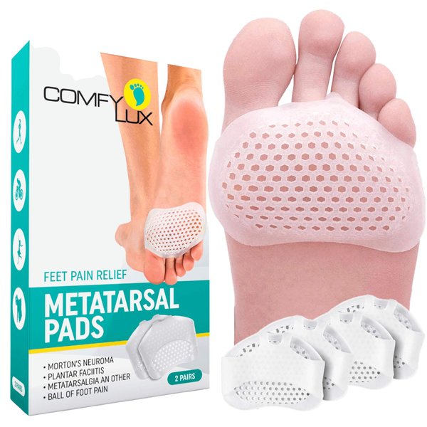 COMFYLUX Metatarsal Pads for Women - Ball of Foot Cushions, Pain Relief, Unisex