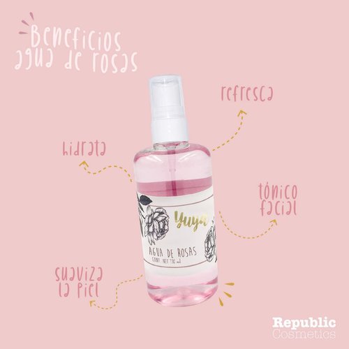 YuYa Cruelty-Free Makeup - Rose Water Toner for Glowing Skin, Deep Hydration & Maximum Nourishment. Ideal Ingredients for Healthy & Toned Skin