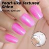YTD Likomey Gel Nail Polish,15ml Pearlescent Pink Glitter Soak Off UV Nail Gel Varnish,Shimmer Shiny Sparkly Salon Home DIY Manicure