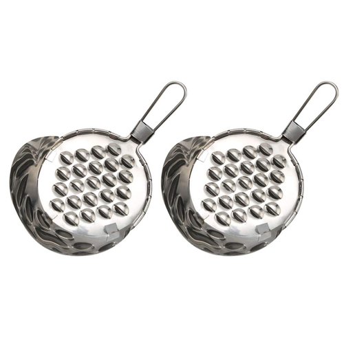 2pcs Stainless Steel Bean Jelly Scraper Tool Easy to Clean Jelly Scraping Kitchen Utensil Lightweight and Portable Household Hanging