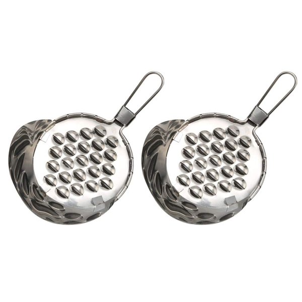 2pcs Stainless Steel Bean Jelly Scraper Tool Easy to Clean Jelly Scraping Kitchen Utensil Lightweight and Portable Household Hanging