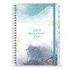 2024 Appointment Book - 7" x 10" Weekly Appointment Book 2024 from January 2024 - December 2024, Flexible Cover, 2024 Spiral Binding Planner with Monthly Tabs, Teal Watercolor