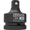 LEXIVON 3/4-Inch Impact Socket Adapter, 3/4" Female x 1/2" Male Reducer | Chrome-Molybdenum alloy steel = Fully Impact Rated (LX-402)