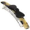 Camila Paris CP3369 French Hair Barrette Clip for Girls, Handmade White Tokyo and Black, Strong Hold Grip Hair Clips for Women, No Slip and Durable Styling Girls Hair Accessories, Made in France