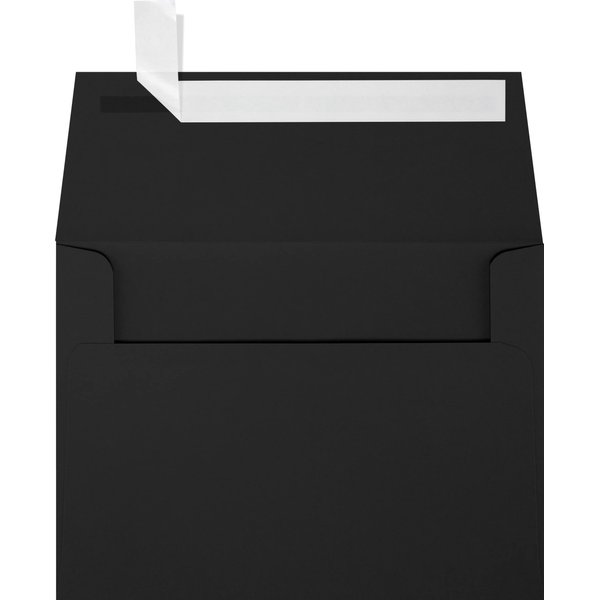 LUXPaper A6 Invitation Envelopes | Peel & Press | 4 3/4" x 6 1/2" | Midnight Black | 80lb. Text | 50 Qty