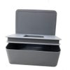 DEF Wipes Dispenser Baby Wipes Case Sealed Keeps Wet Tissue Fresh Flushable Case Holders Easy Open and Close Non-Slip for Desk Office Dorm Kitchen Washroom Vanity(Gray)