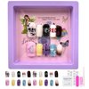 Handmade Press on Nails, Reusable False Nails, 3D Hand-Painted Gel UV Finish False Nails, Full Cover Artificial Nails Stick on Nails with Nail Glue,Mini Nail File, Manicure Stick, and 20 Fake Nails(S)