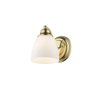Livex Lighting 13671-02 Somerville 1 Light Wall Sconce, Polished Brass