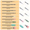 20 PCs Nail Drill Bits Set for Acrylic Nails, Professional Diamond Cuticle Remover Bits Kit with Box, 3/32" Electric Manicure Nail File Bit for Nail Drill Machine in Nail Salon