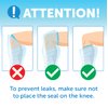 Mighty-X 100% Waterproof Cast Covers for Shower Leg -【Watertight Seal】- Reusable 2pk Half Leg Cast Covers - Cast Protector for Shower Leg Adult Knee, Ankle, Foot