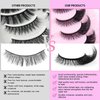 2-Pack Handmade False Eyelashes - False Eyelashes Wispy Fluffy Cat, Versatile Styles for All Eye Shapes - Ultra-Comfortable Wear for Everyday Glam