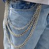 Lainrrew Trousers Chain, Pants Chain Belt Chain Wallet Chain Pocket Chain Hip Hop Punk Jeans Chain Key Chain Goth Accessories for Eboy Egirl Women Men (Style 1)…