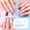 beetles Gel Polish Nail Set 20 Colors Summer Pastel Girly Sparkle Glitter Uv Gel Dreamy Town Collection Macaroon Bright Pastel Nail Manicure Kit with 3Pcs Base Top Coat Gift for Girls