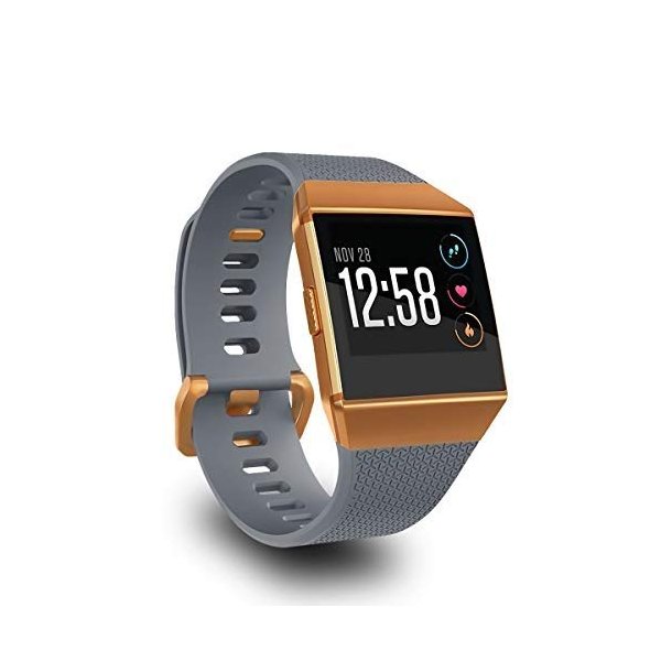 AIUNIT Compatible Ionic Bands for Men Women Gray Small with Burnt Buckle, Replacement Strap Sport Accessory Wristband for Ionic Smart watch