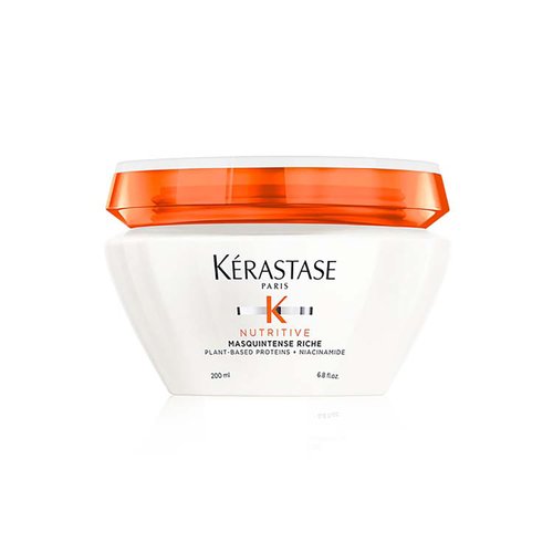 KERASTASE Nutritive Masquintense Riche Hair Mask | Deeply Nourishes & Conditions | With Plant-Based Proteins & Niacinamide | For Medium to Thick Dry Hair | 6.8 Fl Oz