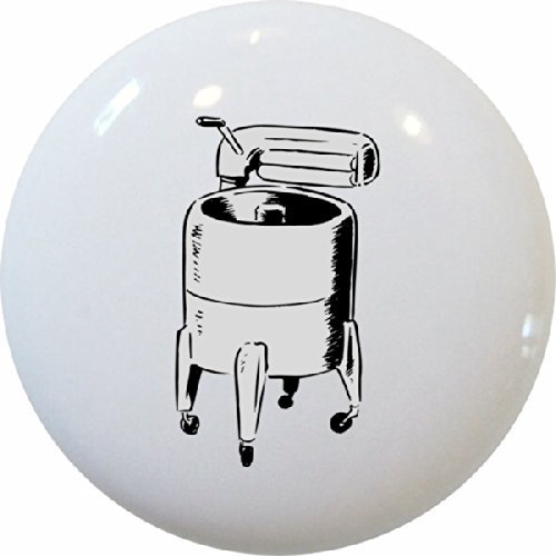 Carolina Hardware and Decor 1908 Wringer Washing Machine Laundry Ceramic Cabinet Drawer Knob