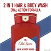 Old Spice High Endurance Hair + Body Wash for Men, Crisp Scent, 18 fl oz