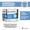Dealmed 2" x 2" All Gauze Surgical Sponges, 8-Ply Sterile Woven Gauze Pad Wound Care for First Aid Kit and Medical Facilities, 2 Sponges/Pouch, 50 Pouches/Box (Pack of 2)