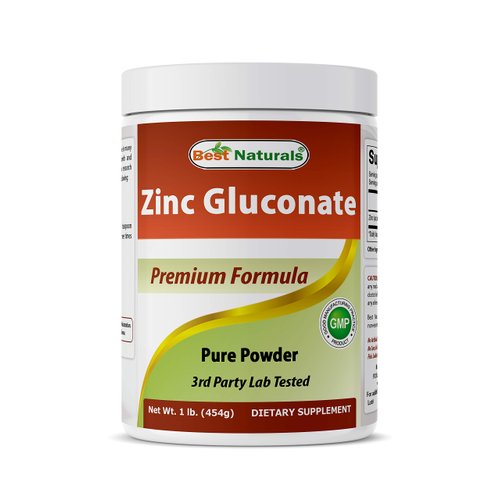Best Naturals Zinc Gluconate Pure Powder 1 Pound