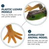 NUOBESTY Realistic Fake Lizards Artificial Reptile Lizard Models Plastic Lizards Action Figures for Halloween and April Fool's Day Pranks, 2 Pieces