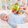Baby sensory release toy, baby release pressure ball, baby car seat toy, gift for newborn boys and girls 0-6, 6-12 months old baby bell chew toy, 1-3 years old preschool education and learning toy