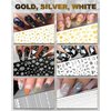 IDDFEVE 30 Sheets All Holiday Nail Art Stickers, Variety Pack Seasonal Nail Decals, Self-Adhesive Colorful Design for Daisy Flowers Butterflies Star Halloween Christmas