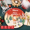40PCS Merry Christmas Paper Plates and Napkins, Christmas Theme Tableware Set Includes 9Inch Paper Plates and Napkins Disposable Decoration Supplies for Kids Christmas Birthday Party, Serve 20