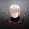 BEADNOVA 1mm Elastic Stretch Crystal String Cord for Jewelry Making Bracelet Beading Thread 60m/roll (Clear White)