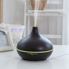 EcoGecko Dark Wood Grain Look Essential Oil Diffuser, Ultrasonic Diffusing Cool Mist Humidifier with Timers for Office Home Bedroom Baby Room Study Yoga Spa, with Timer and 7 Color Night Light