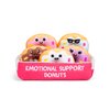 WHAT DO YOU MEME? Emotional Support Donuts by Relatable, Cuddly Stuffed Animals and Toys, Squishy Toys and Plushies, Great Ideas for Loved Ones of All Ages, Includes 5 Plushies with Carrying Basket