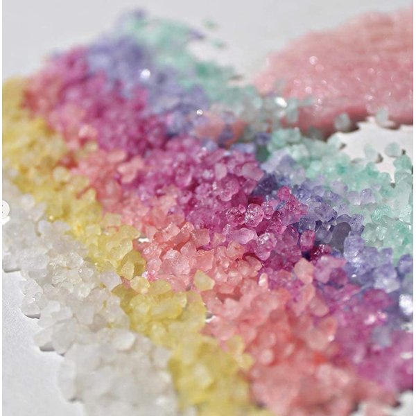 Bella & Bear Paradise Fruits Bath Salts, Foot Soak, Detox, Fruity Scents, Pack of 6, 2oz