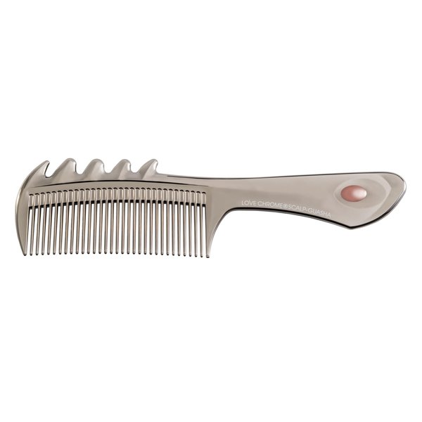 LOVE CHROME PG SCALP-GUASHA PREMIUM BLACK/Japanese artisan hair comb
