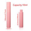 COSIDEA 12pcs 10ml empty mascara tube and wand for castor oil eyelash serum tubes opaque pink bottles