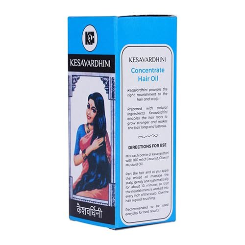 Kesavardhini Hair Oil - Grows Healthy Hair - Economy Pack 200ml (8 x 25ml)