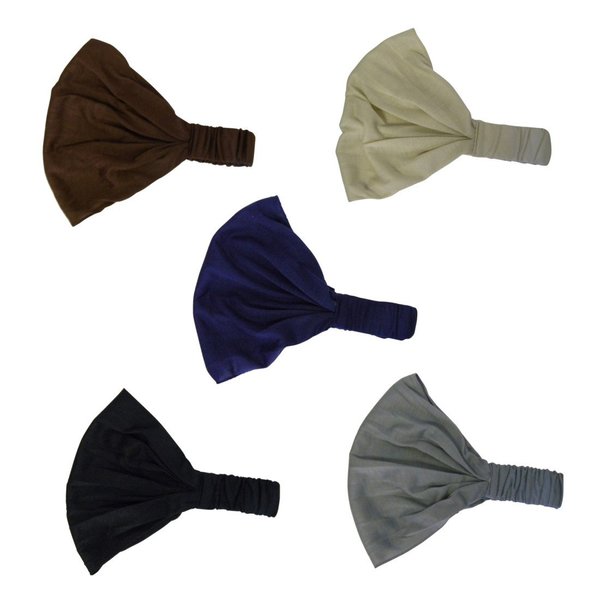 Set of 5 Headwraps - Solid Multi