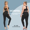 MOREFEEL Plus Size Leggings for Women with Pockets-Stretchy X-4XL Tummy Control Yoga Pants Equestrian Sports Breeches