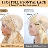 ROYAL IMPRESSION 613 Lace Front Wig Human Hair 13x4 Transparent Body Wave Blonde Lace Front Wigs Human Hair Pre Plucked 180% Density Guleless Wigs Human Hair 613 Blonde HD Lace Frontal Wig (20 Inch)