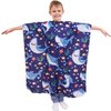 Iusmnur Kids Barber Cape, 51"x36" Professional Salon Hair Cutting Cape with Adjustable Neck Strap, Unisex Kids Haircut Cape for Hairdresser and Stylist (Shark Party)
